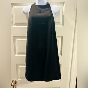 Women's Forever 21 Black Halter Cage Party Shift Dress